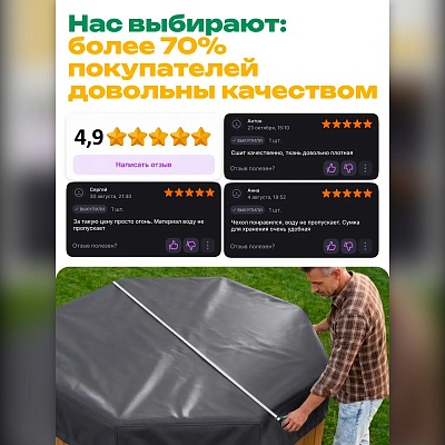 Чехол-крышка для банного чана
