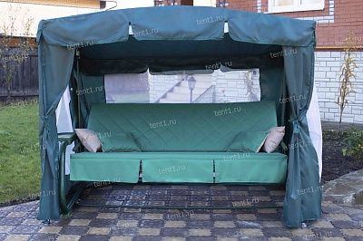 Тент-шатер для садовых качелей (с дугообразной крышей)
